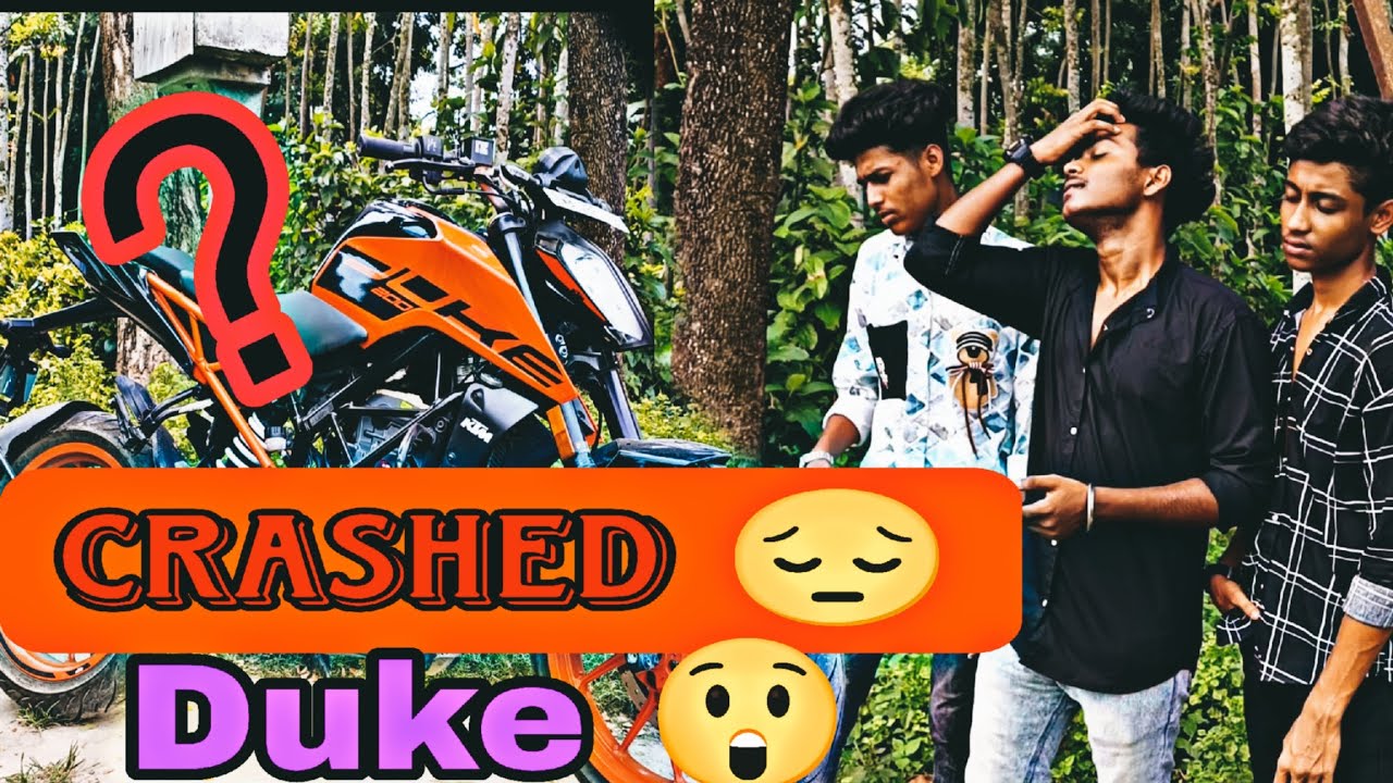 Duke 200 bs6 Crashed 😲😲😲😲 eta ki holo 😔