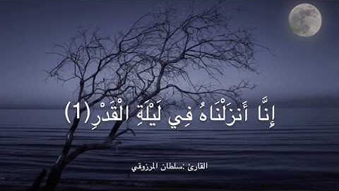 القارئ : سلطان المرزوقي