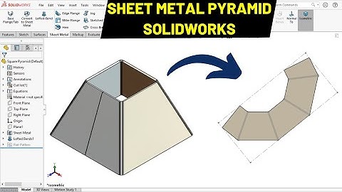 Sheet Metal Square Pyramid in SOLIDWORKS | Robo CAD