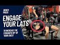 How to use your lats when you bench