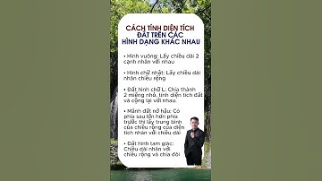 CÁCH TÍNH DIỆN TÍCH ĐẤT TRÊN CÁC HÌNH DẠNG KHÁC NHAU.