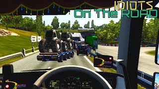 Festive Drunk Driving | Euro Truck Simulator 2 | Idiots On The Road