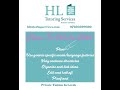 How To Write Well with HL Tutoring Services