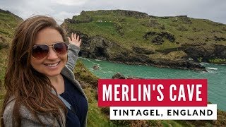 Merlins Cave & King Arthurs Hall Tintagel Cornwall England Road Trip Travel Vlog 28