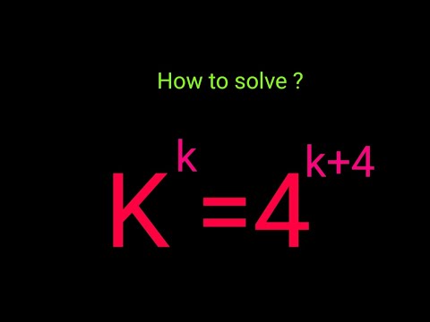 Algebra Exponential Problem ️ What is the Value of K in this Math ...