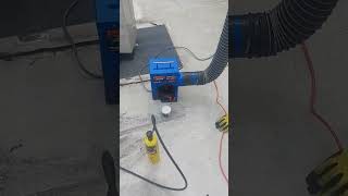 smoke test #plumbing #drain #floordrain #new #poop #grease #nasty #leak #test
