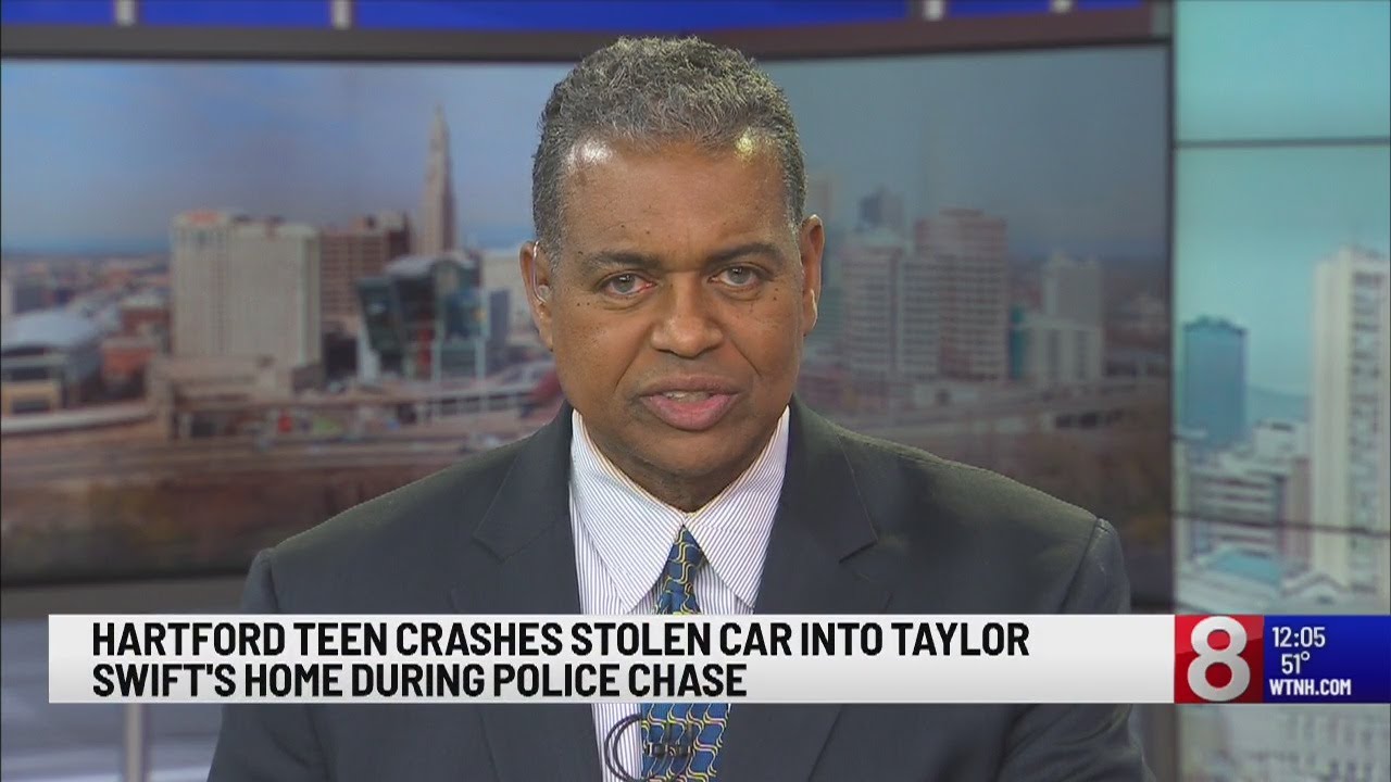 Hartford teen crashes stolen car into Taylor Swift's home during police ...