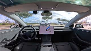 Tesla Full Self Driving 13.2.2-Timelapse of FSD to Costco in Humble, TX & Actual Smart Summon-4K HD