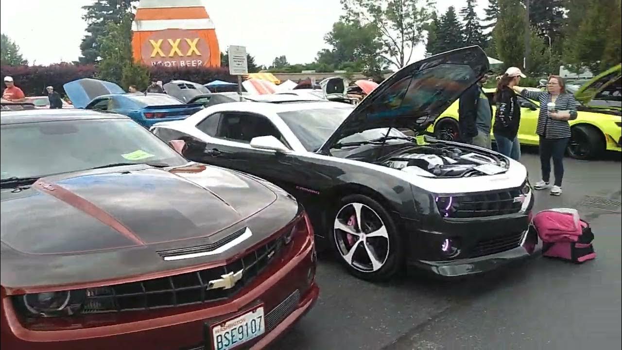 2022 All Camaro car show Issaquah Washington YouTube