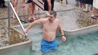 Epiphany Winter Swimming Ice Bathing In Bikiny