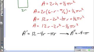 Famous Optimization, Maximum Area of window (composite shape)  -- Juda math Wealth