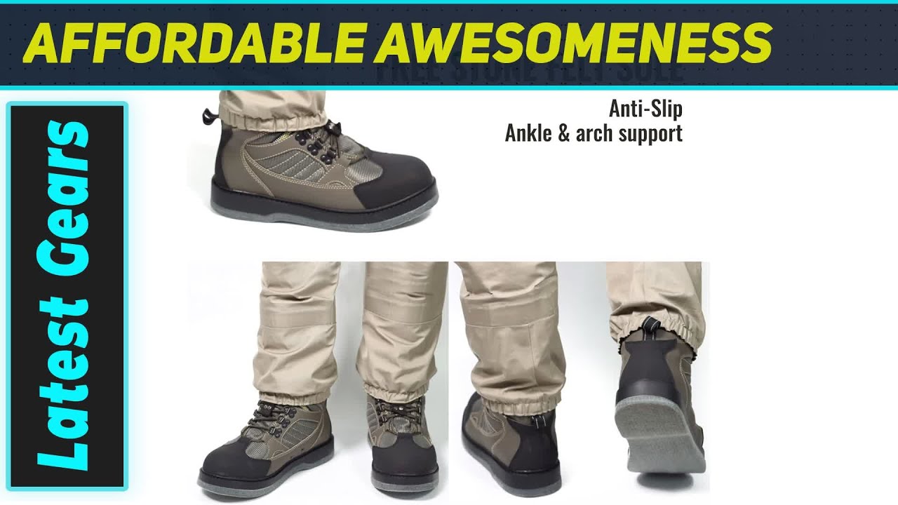 `8 Fans Felt Sole Wading Boots: Amazing Grip for Fly Fishing!