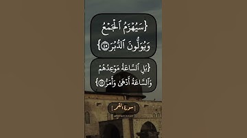 سورة القمر الآية ٤٥ الى ٤٨ بصوت الشيخ محمد صديق المنشاوي