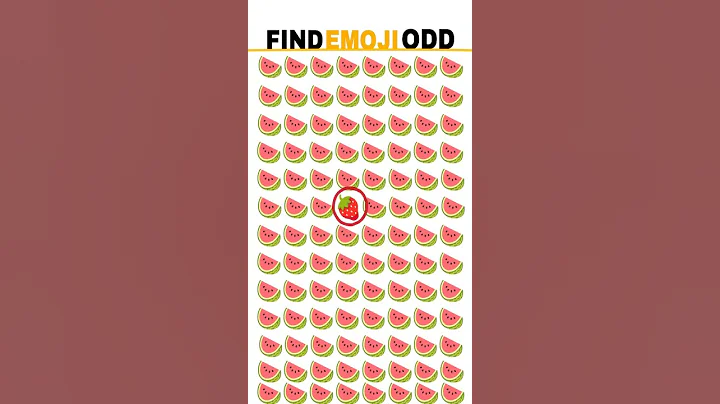 FIND THE ODD EMOJI OUT / EMOJI PUZZLE QUIZ #105 #shorts #howgoodareyoureyes #puzzlegame #emoji #quiz