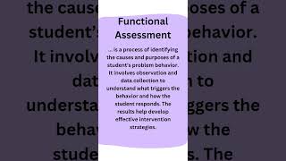 #functionalassessment #FACP #specialeducation #specialeducationnotes #shorts #viral #trending #notes