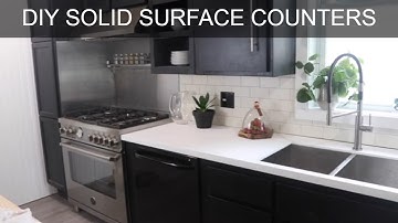 DIY Corian Counter Tops | How to Build Solid Surface Kitchen Countertops
