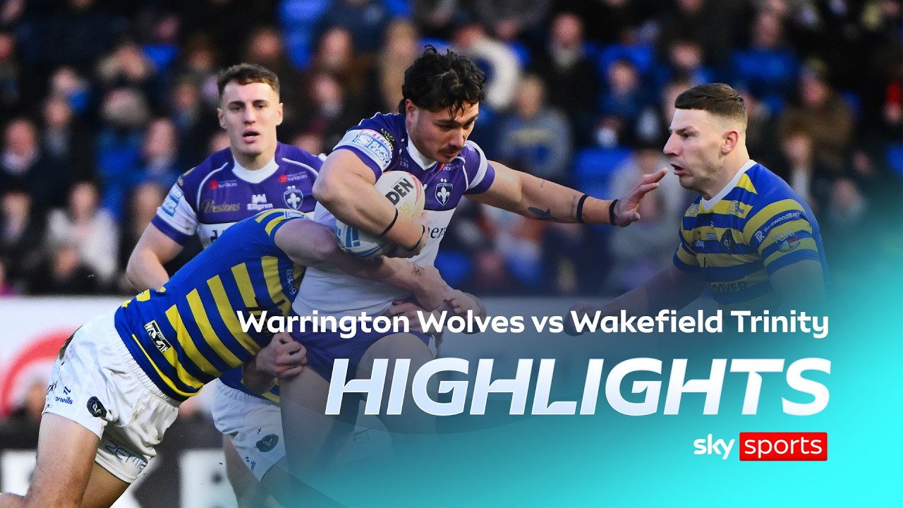 Wakefield Wolves Wolves hold on to beat Trinity | Warrington Wolves vs Wakefield Trinity ...