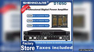 Shenndare D1650 Professional Digital Power Amplifier 4X1650W 8Ohm 4 Channel Dj Subwoofer Amplifier