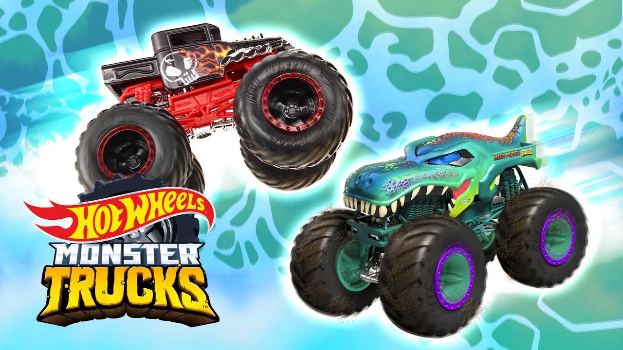 Hot Wheels 2022 - Bone Shaker - Monster Trucks - Color Shifters  : Toys & Games
