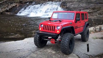Axial SCX10 II CRC Edition Jeep Wrangler Exploring Kent Falls in Kent, CT