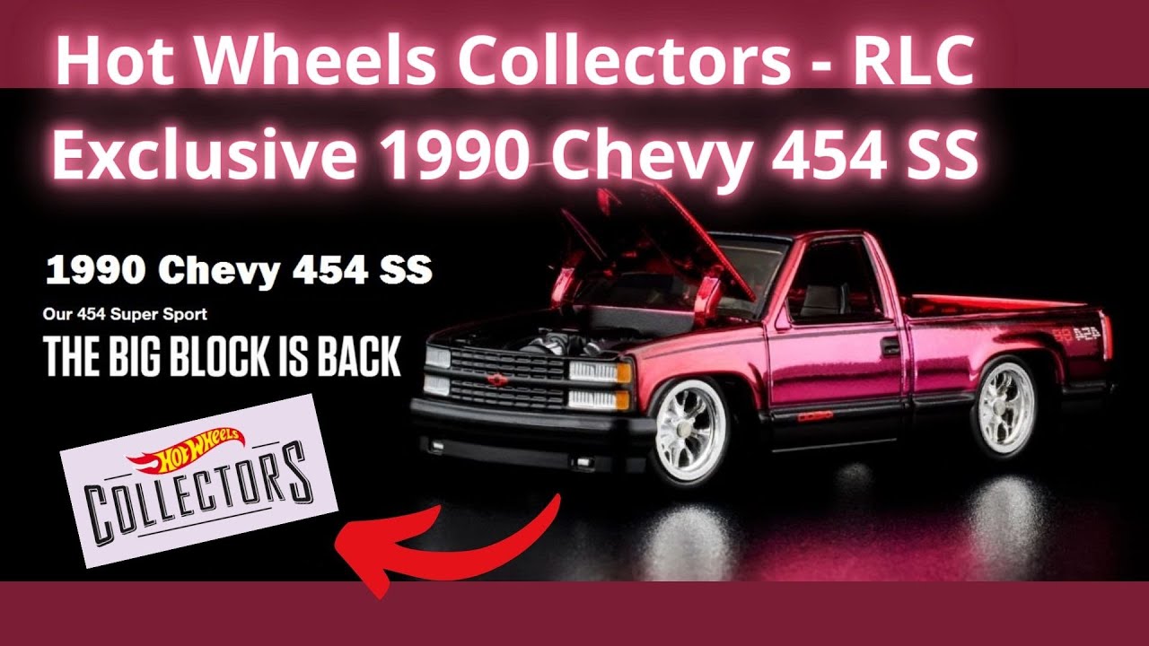 Hot Wheels RLC 1990 Chevy 454 SS – Collection 2023, Échelle 1/64, Miniature Moulée Sous Pression