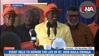 President Ruto Singing along Raila's Campaign Song 'LELO NI LELO' at ODM Founders' dinner