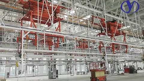 Automatic overhead conveyor Electrified Monorail Systems EMS Auto Transmission Systems