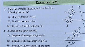 Class 7 Maths Chapter 5 l NCERT EXERCISE-5.2 l Lines and Angle l CBSE Board l Solution l 7th