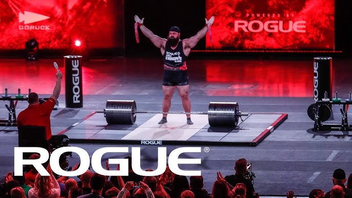 Rogue Fitness - Strongman's Fear. Teams tackle the Rogue