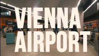 Pre-Covid Vienna Airport - arriving through train station, walkthrough and terminal 3