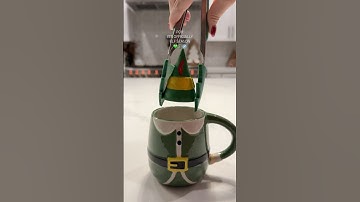 Elf Hot Cocoa 💚❄️ #christmas #hotchocolate #satisfying #asmr #viral #short #fyp #christmascountdown