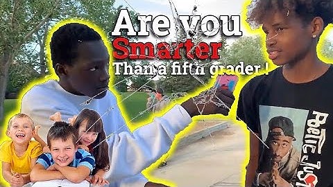 Are you smarter than a 5th grader! (Public interview)