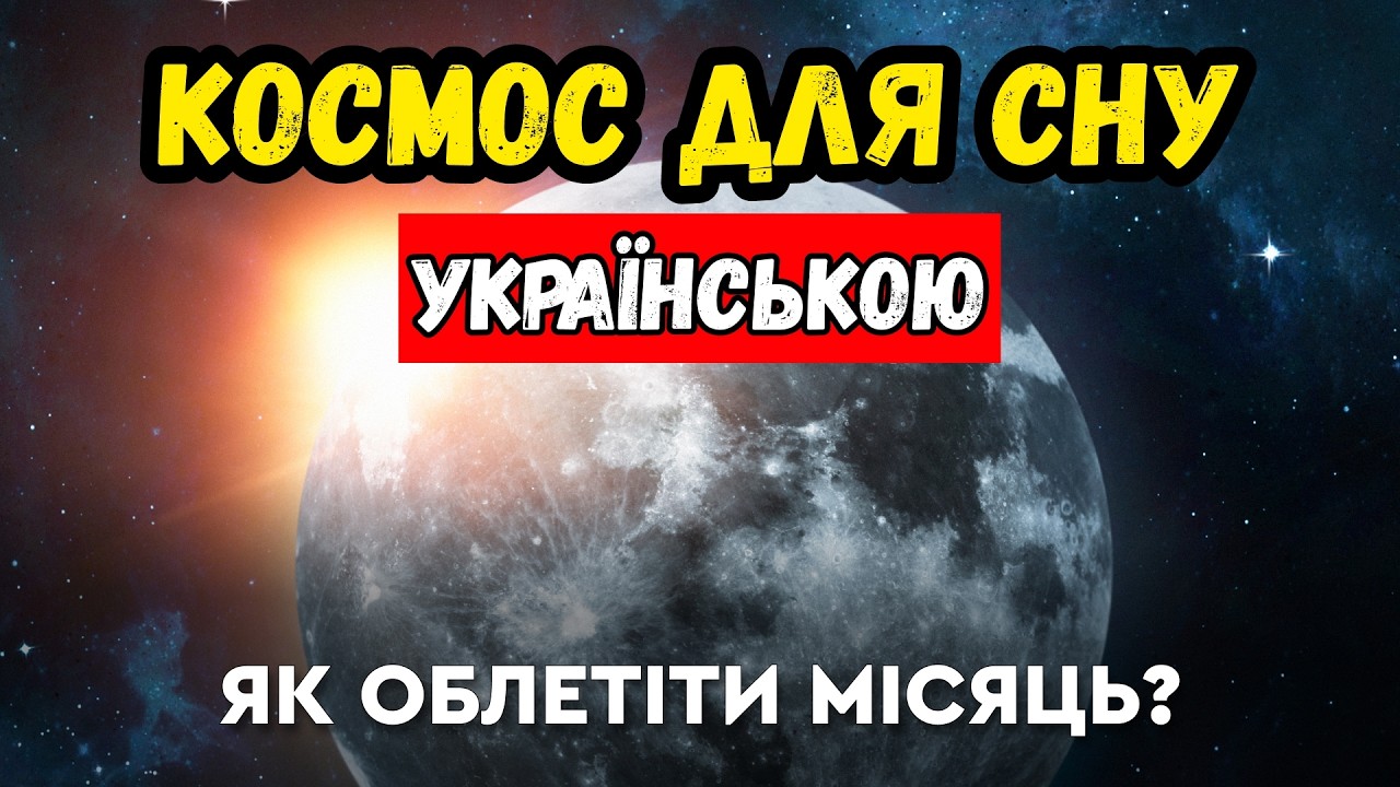 Як облетіти місяць? СПОКІЙНА ЛЕКЦІЯ ПРО КОСМОС ДЛЯ СНУ