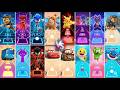 MCQUEEN 🆚 GUMMY BEAR 🆚  SPRUNKI 🆚 PJMASK | Tileshop EDM Rush Gameplay [ voiceover commentry ]season3