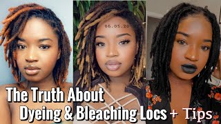 THE TRUTH ABOUT DYEING & BLEACHING LOCS + TIPS | MY DYEING / BLEACHING EXPERIENCE | #KUWC