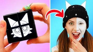 Halloween Makeover to Wenda! *How to Become Sprunki with Fun Gadgets & DIY Crafts*