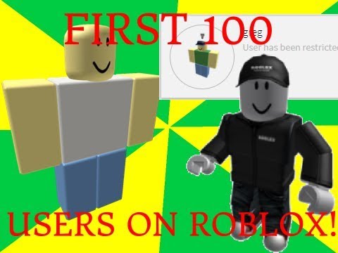 First 100 Users On Roblox Banned Users Included Youtube