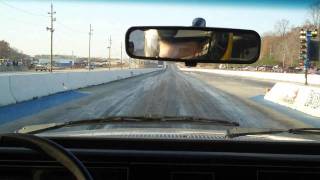 LTD LX at the dragstrip - 11.22 @ 119 mph in-car video