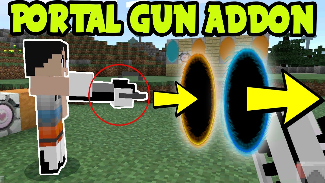 75 Awesome Minecraft pe portal gun mod free download Easy to Build