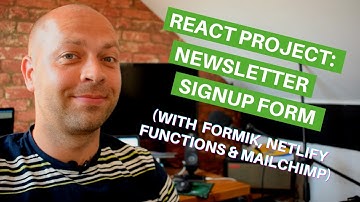 React Project: Newsletter Signup form (using Formik, Netlify Functions & MailChimp)