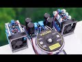 The latest blue cooled 300w+300w amplifier uses 6+6 transistors 2SC5200 and 2SA1943 #cbzproject
