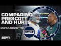 Dak Prescott vs. Jalen Hurts: Which QB is playing better right now? 🧐 | Get Up