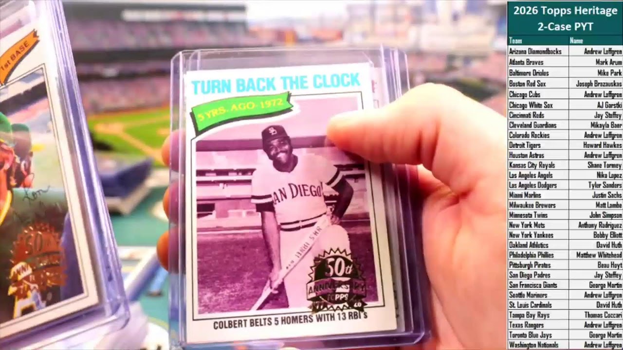 2026 Topps Heritage 2-Case PYT: Case 2