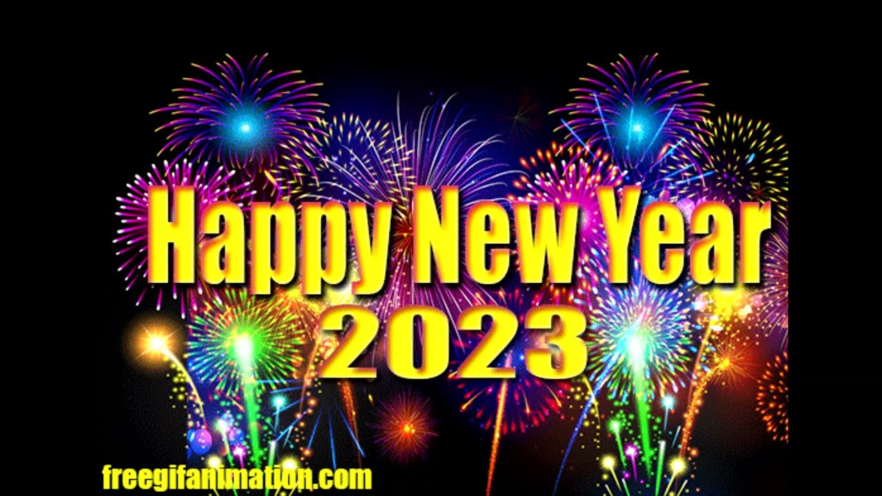 Happy New Year 2023 Wishes GIF Image Animation New Year GIF - YouTube