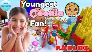 CookieSwirlC Sweet Land Roblox played by 4yr old – youngest Cookie Fan!