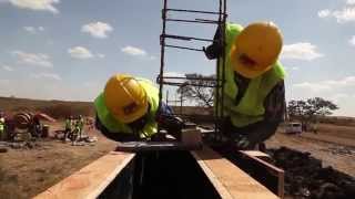 Building Kijani Ridge wall