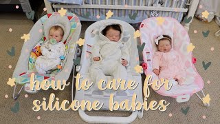 How to Care for Silicone Baby Dolls! How to Bathe, Powder, Dress + More! | Kelli Maple