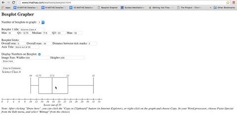 Introduction to constructing Box and Whisker Plots
