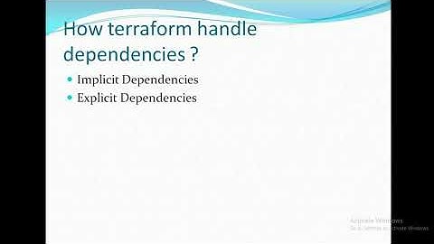 How terraform Manages Dependency _Cloud Passion_ Top rated course