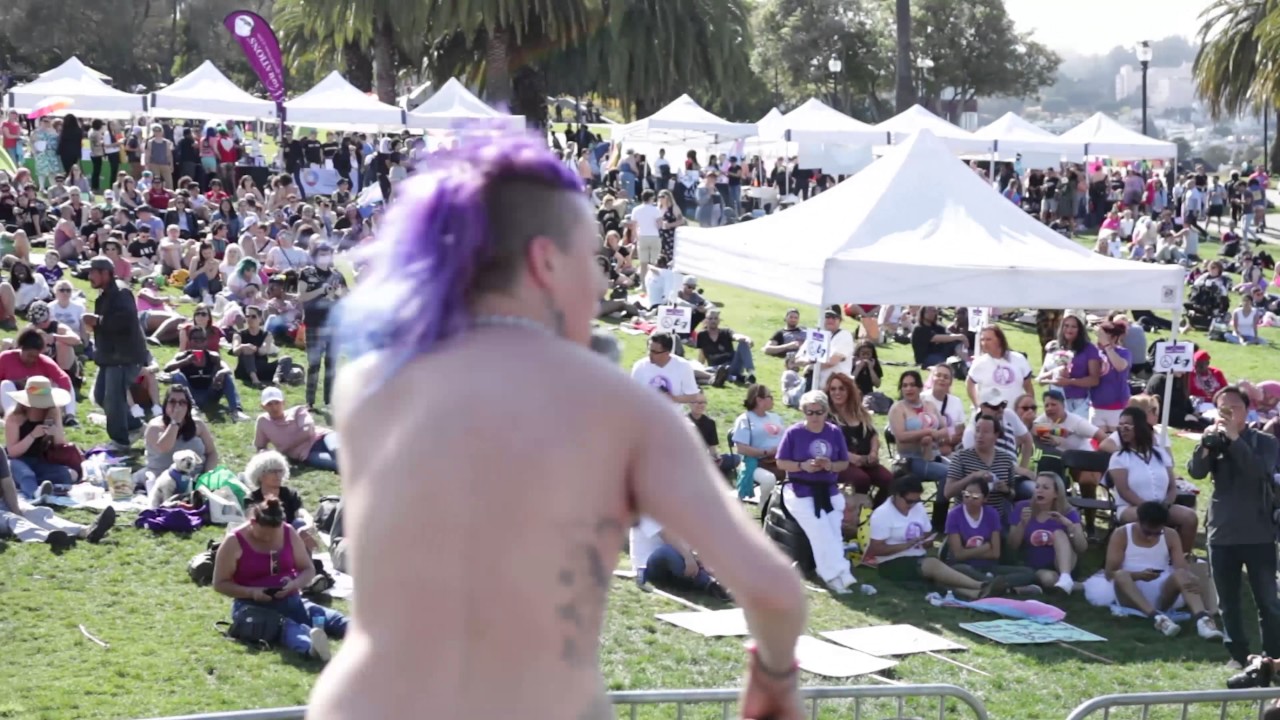 Say Tay talks about GoodMob performing at SF trans march rally at Dolores P...